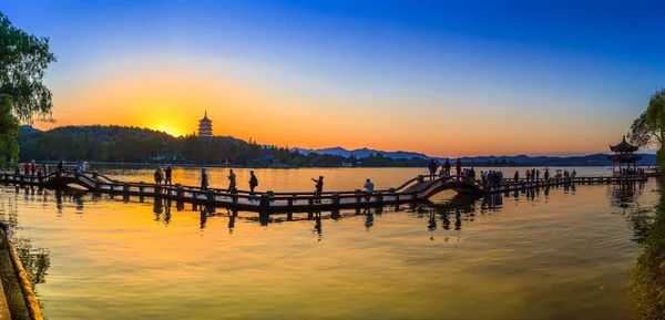 Beau Paysage Hangzhou Lac Ouest — Photo