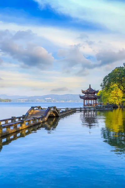 West Lake Τοπίο Στην Κίνα Ασία — Φωτογραφία Αρχείου