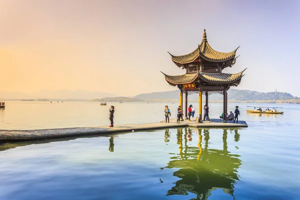 Hangzhou Batı Gölü Güzel Manzara — Stok fotoğraf