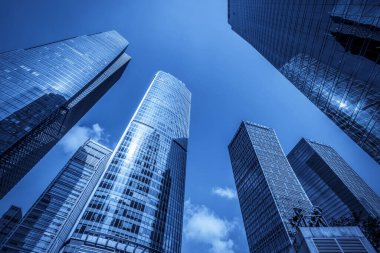 Shanghai Finans Bölgesi 'nde gökdelenler inşa ediliyor.