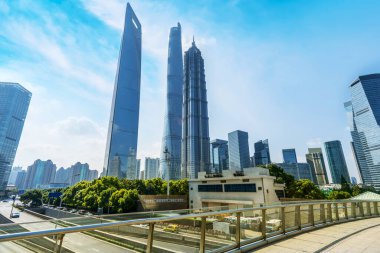 Lujiazui, Şangay 'da kentsel mimari manzara