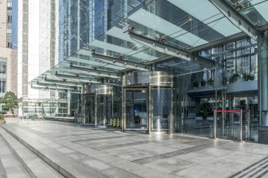 Finans bölgesinde şehir meydanı 