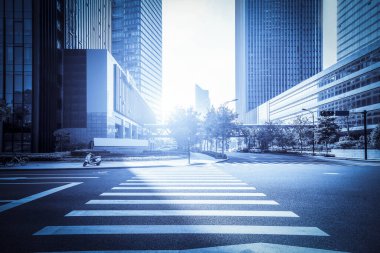 Hangzhou 'daki kentsel yapı gökdelenleri.