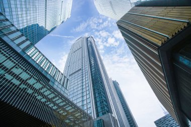 Çin 'in kentsel şehrinde modern mimari