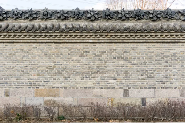 Grijze Baksteen Muur Achtergrond — Stockfoto