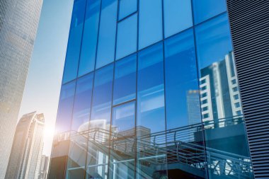 CI 'daki ticari binanın mimari manzarası.