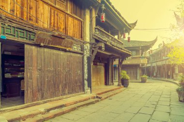 Chengdu 'daki eski binalar