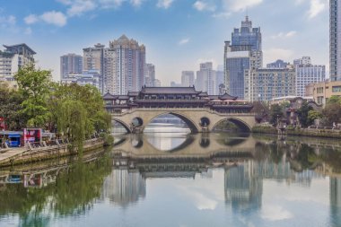 Chengdu 'daki kentsel mimari manzara