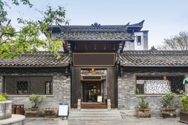 Sichuan 'daki eski binalar