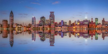 Çin 'in Şangay Bund bölgesinde.