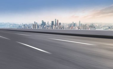 Yol ve Chongqing kentsel mimari peyzaj silüeti