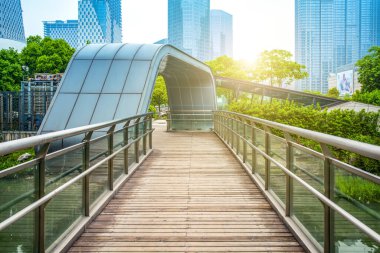 CI 'daki ticari binanın mimari manzarası.