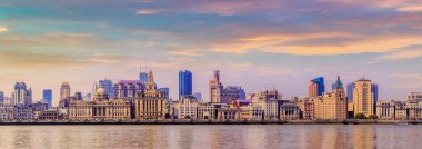 Çin 'in Şangay Bund bölgesinde.