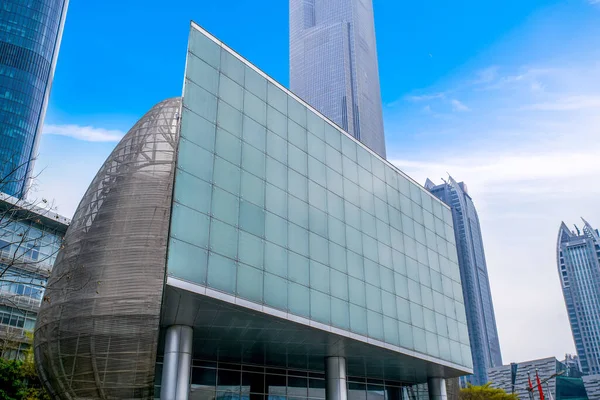 Ticari Binanın Şangay Çin Düşük Açılı Bir Manzarası Var — Stok fotoğraf