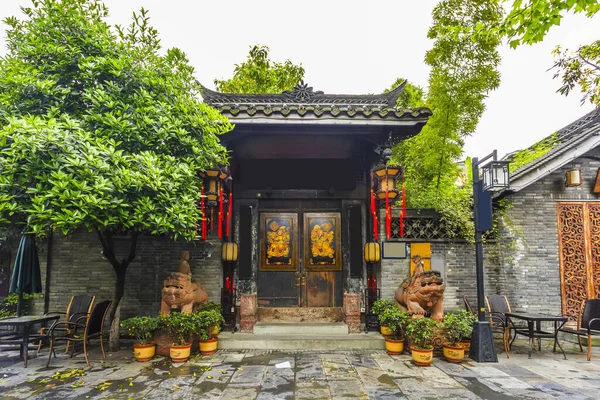 Edifícios Antigos Kuan Alley Zhai Alley Chengdu Sichuan — Fotografia de Stock