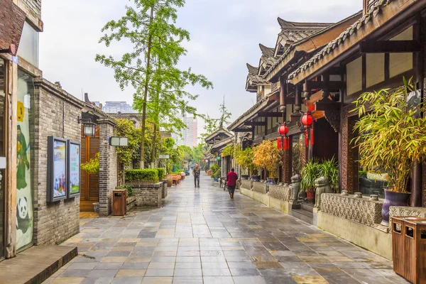 Παλιά Κτίρια Στην Αρχαία Πόλη Chengdu — Φωτογραφία Αρχείου