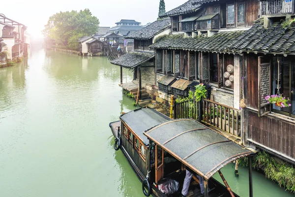 Jiangnan Πόλη Του Νερού Wuzhen — Φωτογραφία Αρχείου