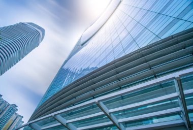 CI 'daki ticari binanın mimari manzarası.