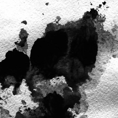 Beyaz arkaplanda mürekkep