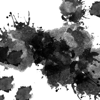 Beyaz arkaplanda mürekkep