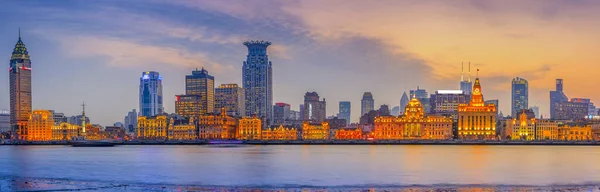 stock image Shanghai Bund district in China