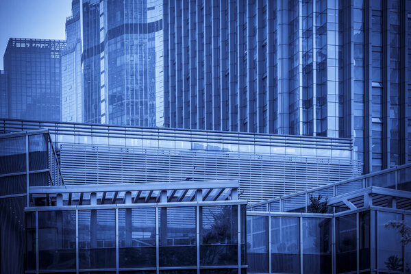 low angle view of skyscrapers in Shenzhen,China.