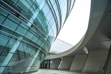 Modern ofis Çin 'in Hangzhou şehrinde..