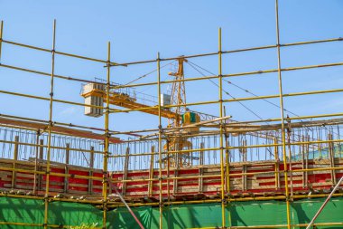 Kentsel kentteki inşaat alanı