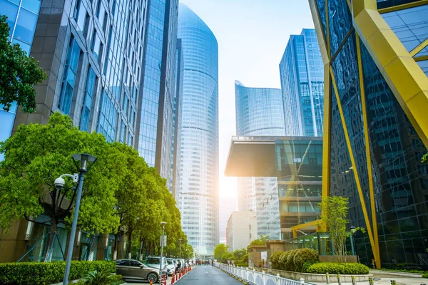 Modern ofis Çin 'in Hangzhou şehrinde..