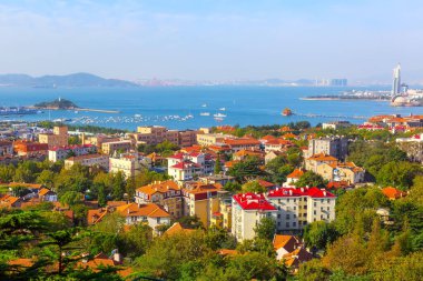 Kentsel mimari manzara ve ufuk çizgisi