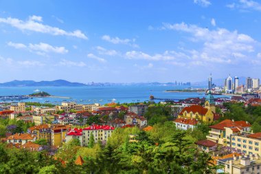 Kentsel mimari manzara ve ufuk çizgisi