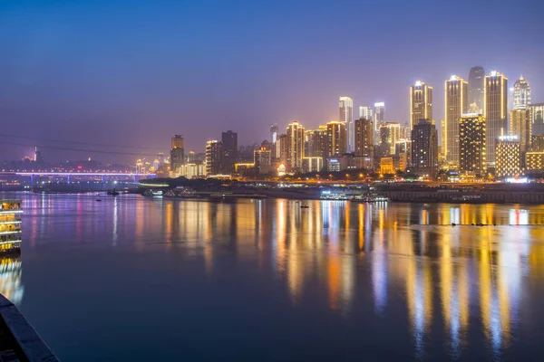 Skyline Miejskiego Krajobrazu Architektonicznego Chongqing — Zdjęcie stockowe