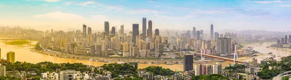 Budynek Panorama Miasta Chongqing — Zdjęcie stockowe