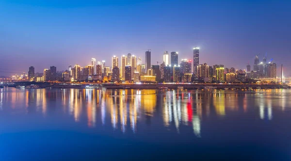 Bela Vista Noturna Cidade Chongqing — Fotografia de Stock