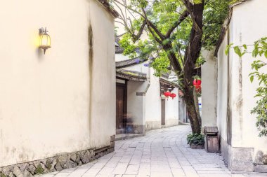Çin 'deki Fuzhou Caddesi.