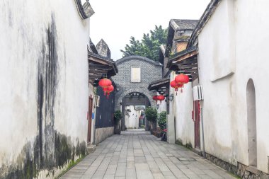 Çin 'deki Fuzhou Caddesi.