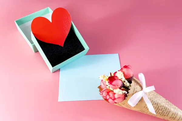 Tarjeta Felicitación Art San Valentín —  Fotos de Stock