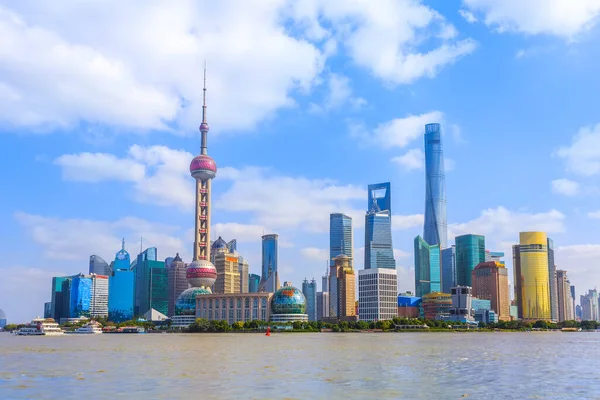 Shanghai Bund Bâtiment Skyline — Photo