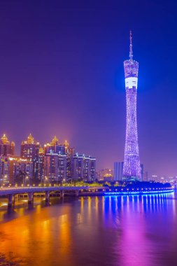 Şehrin mimari manzarası Ben ve güzel gökyüzü