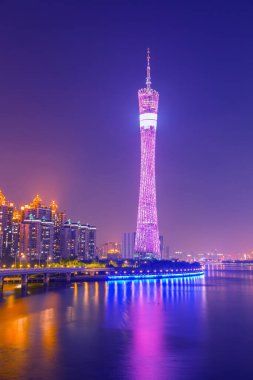 Şehrin mimari manzarası Ben ve güzel gökyüzü