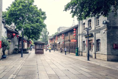 Çin 'deki Fuzhou Caddesi.