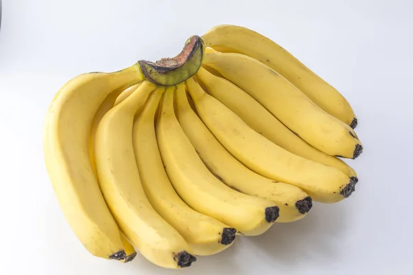 Banana Sobre Fundo Branco — Fotografia de Stock