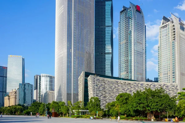 Guangzhou Ciudad Arquitectura Paisaje Horizonte —  Fotos de Stock