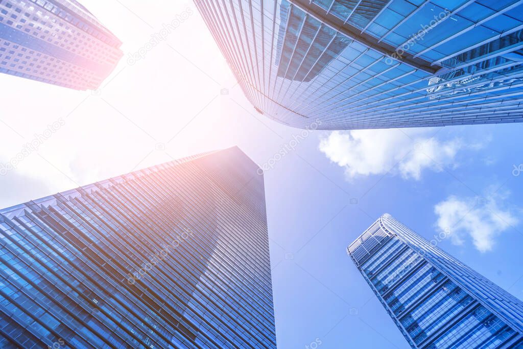 Skyscrapers from a low angle view 