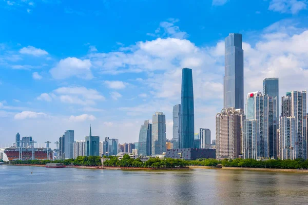 Guangzhou Stad Architectuur Landschap Skyline — Stockfoto
