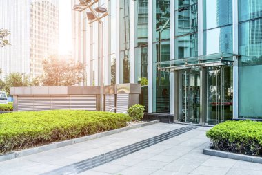 Shanghai Finans Bölgesi 'nde gökdelenler inşa ediliyor.