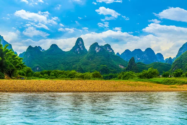 Yangshuo Xingping Lijiang Paisaje Natural Del Río —  Fotos de Stock
