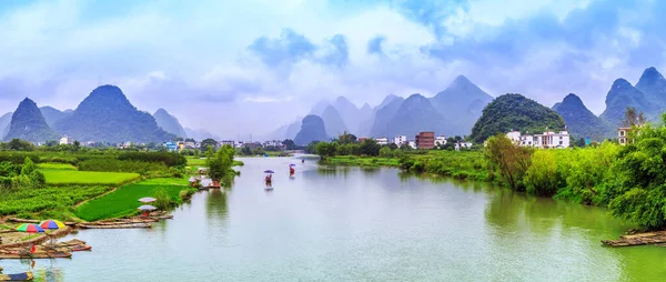 Guilin Lijiang Belas Paisagens Naturais — Fotografia de Stock