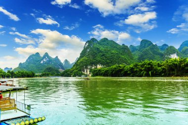 Guilin Lijiang manzara manzarası