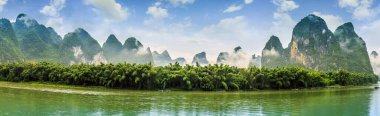 Guilin Lijiang. Güzel doğal manzara.